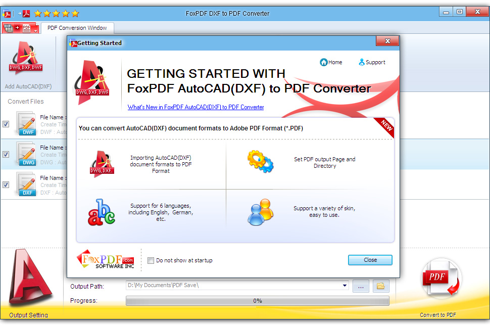 FoxPDF DXF to PDF Converter 3.0.1