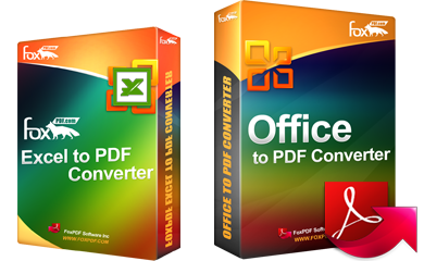 FoxPDF Excel to PDF Converter, Excel to PDF Converter, Convert Excel to