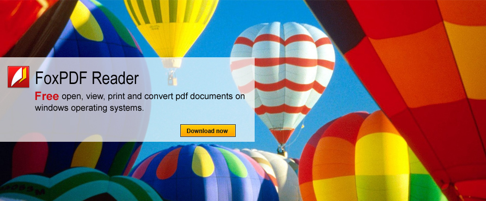 FoxPDF Reader software is the free, faster, lighter trusted for reliably open, viewing, printing, and convert PDF documents to TXT, BMP, JPG, JPEG, GIF, PNG, TIF, TIFF with this full-featured free PDF viewer.