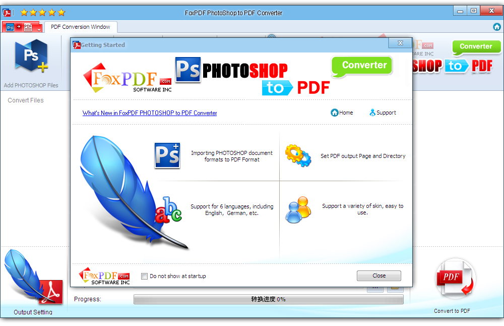 FoxPDF PhotoShop to PDF Converter