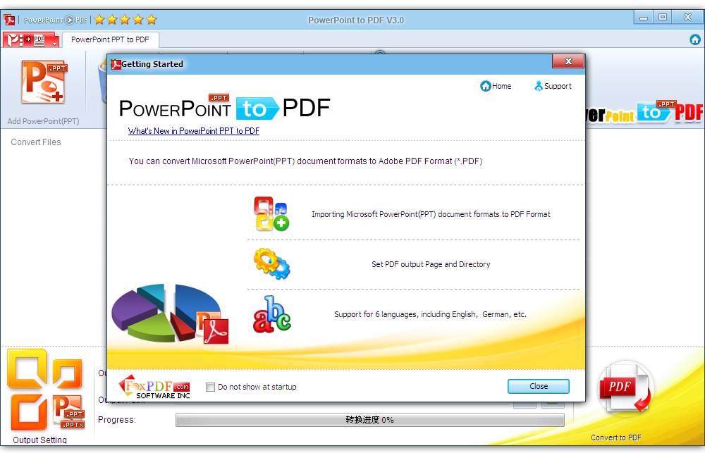 Screenshot of PowerPoint to PDF