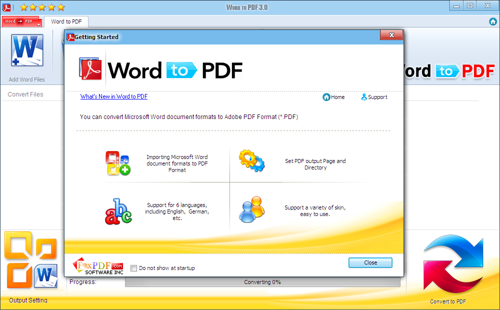 Convert DocX to PDF 3.0