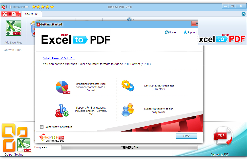 XlsX to PDF 3.0